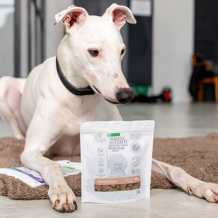 Ласощі для собак Nature's Protection Superior Care White Dogs Intestinal Care 150 г (KIKNPSC47656) - фото 2