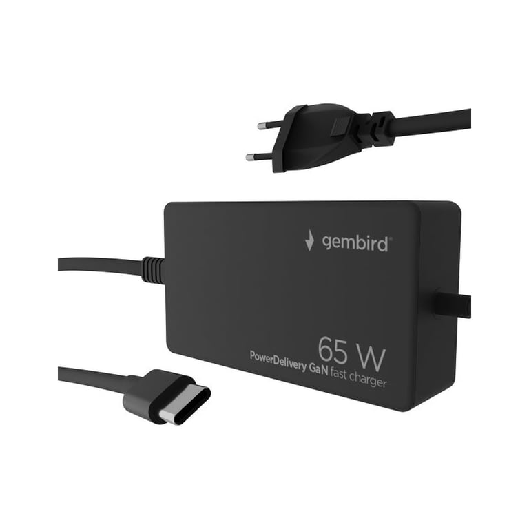 Блок живлення мережевий Gembird TYPE-C/PD/65W, 28W QC/4.0/4.0+/28W (NPA-AC-PDQC65-01) - фото 2