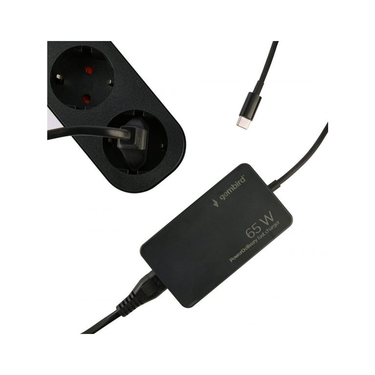 Блок живлення мережевий Gembird TYPE-C/PD/65W, 28W QC/4.0/4.0+/28W (NPA-AC-PDQC65-01) - фото 3