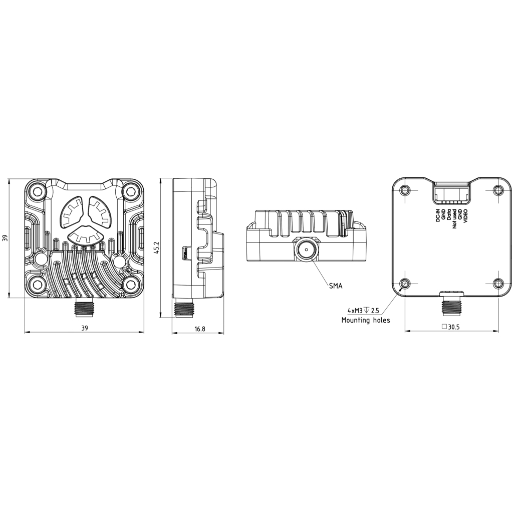 Відеопередавач (VTX) DEC1 D1 2.5W 5.8GHz L,X,S Band 64CH SMA (000008788) - фото 8 Відеопередавач (VTX) DEC1 D1 2.5W 5.8GHz L,X,S Band 64CH SMA (000008788) - фото 8