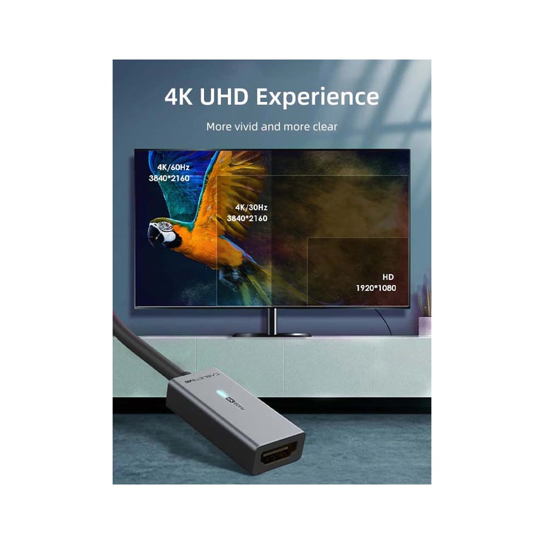 Перехідник miniDisplayPort M to HDMI F 0.15m 4K60Hz Cabletime (CA915347) - фото 3