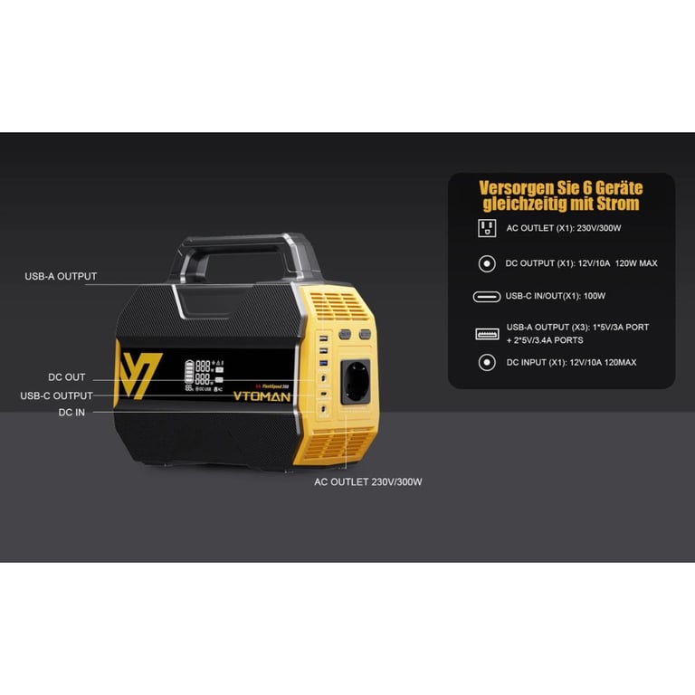 Зарядна станція Vtoman FlashSpeed 300 230Wh (FlashSpeed 300) - фото 10