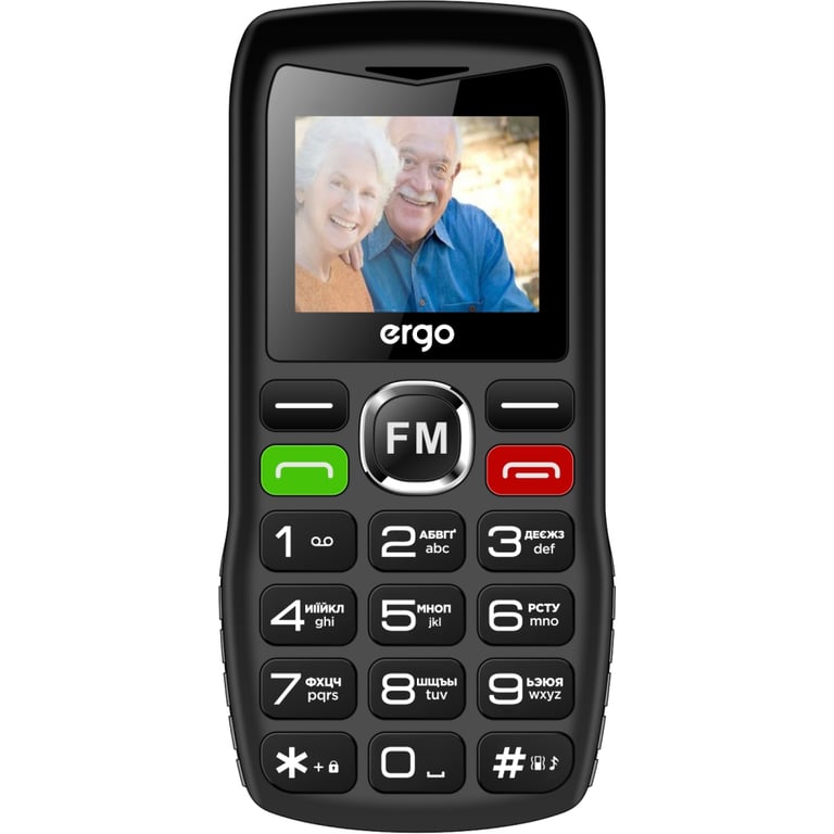 Мобільний телефон Ergo R182 Black - фото 2