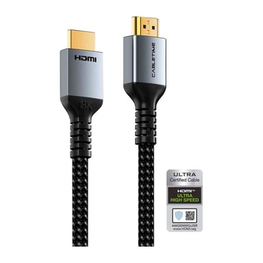 Кабель мультимедійний HDMI M to HDMI M 1.0m V2.1 8K60Hz Cabletime (CA915835) - фото 1