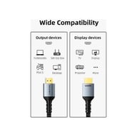 Кабель мультимедійний HDMI M to HDMI M 1.0m V2.1 8K60Hz Cabletime (CA915835) - фото 5