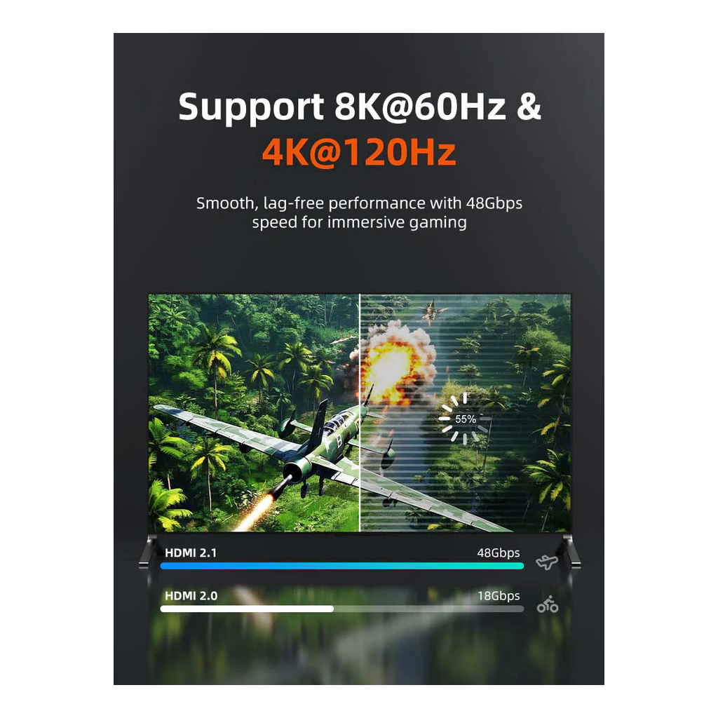 Кабель мультимедійний HDMI M to HDMI M 2.0m V2.1 8K60Hz Cabletime (CA915910) - фото 4 Кабель мультимедійний HDMI M to HDMI M 2.0m V2.1 8K60Hz Cabletime (CA915910) - фото 4