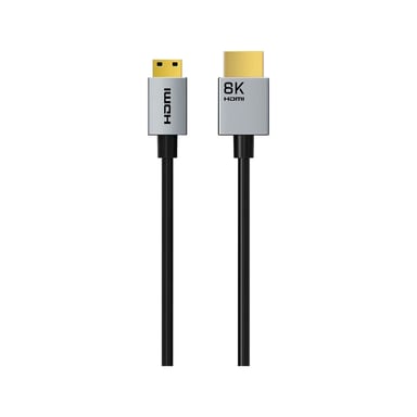 Кабель мультимедійний HDMI micro M to HDMI M 0.5m 8K60Hz Cabletime (CA915873) - фото 1