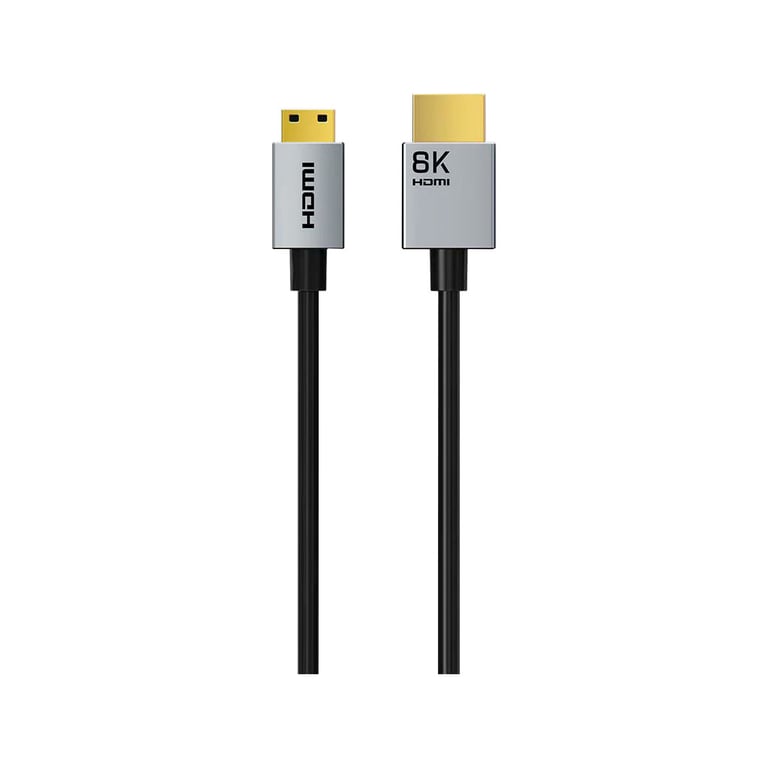 Кабель мультимедійний HDMI micro M to HDMI M 0.5m 8K60Hz Cabletime (CA915873) - фото 1