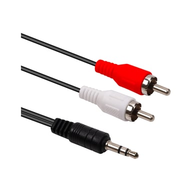 Кабель мультимедійний 3.5mm M to 2xRCA M 2.5m PowerPlant (CA914326) - фото 1