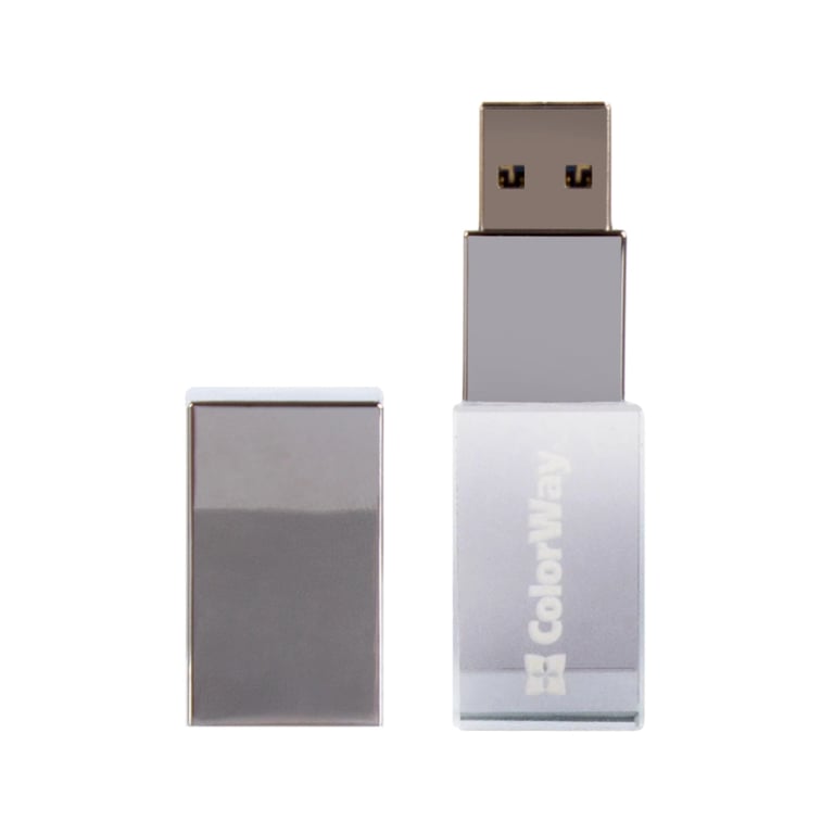 USB флеш накопичувач ColorWay 64GB ColorWay Crystal USB 3.0 (CW-USBCL64) - фото 2