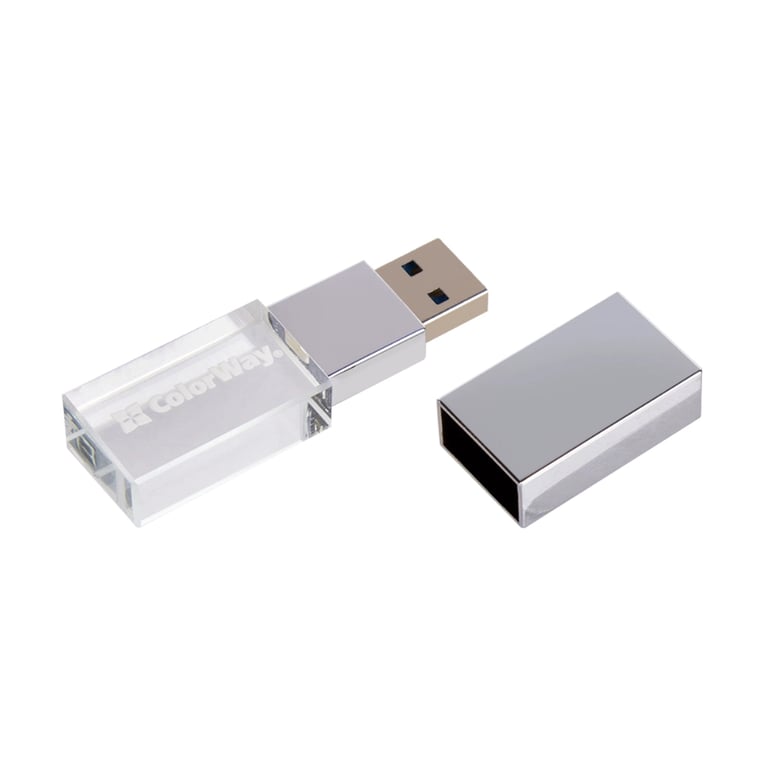 USB флеш накопичувач ColorWay 64GB ColorWay Crystal USB 3.0 (CW-USBCL64) - фото 7
