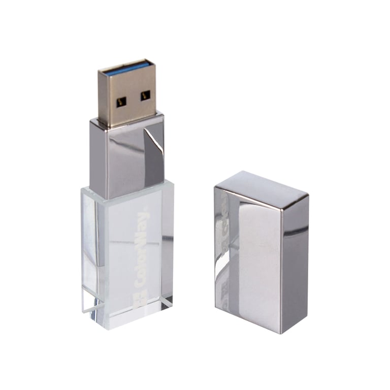 USB флеш накопичувач ColorWay 64GB ColorWay Crystal USB 3.0 (CW-USBCL64) - фото 9
