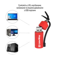 USB флеш накопичувач ColorWay Fire 32 GB USB 3.0 Red (CW-USBFE32) - фото 8