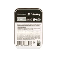 USB флеш накопичувач ColorWay Fire 64 GB USB 3.0 Red (CW-USBFE64) - фото 10