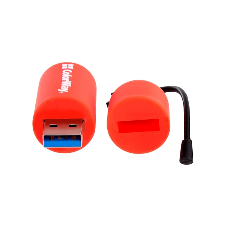USB флеш накопичувач ColorWay Fire 64 GB USB 3.0 Red (CW-USBFE64) - фото 5