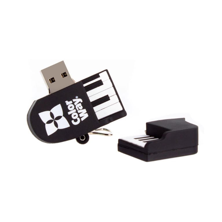 USB флеш накопичувач ColorWay Piano 32 GB 3.0 Black (CW-USBPO32) - фото 2