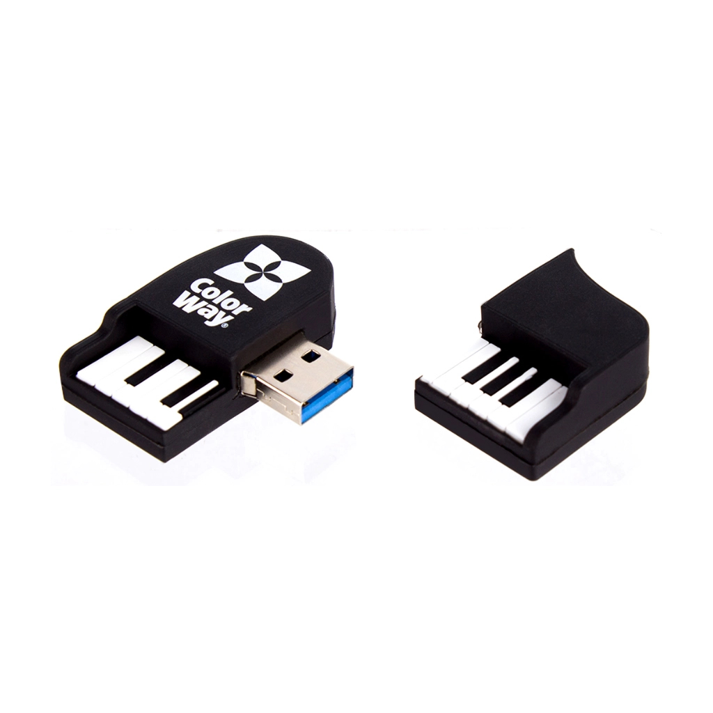 USB флеш накопичувач ColorWay Piano 32 GB 3.0 Black (CW-USBPO32) - фото 7 USB флеш накопичувач ColorWay Piano 32 GB 3.0 Black (CW-USBPO32) - фото 7