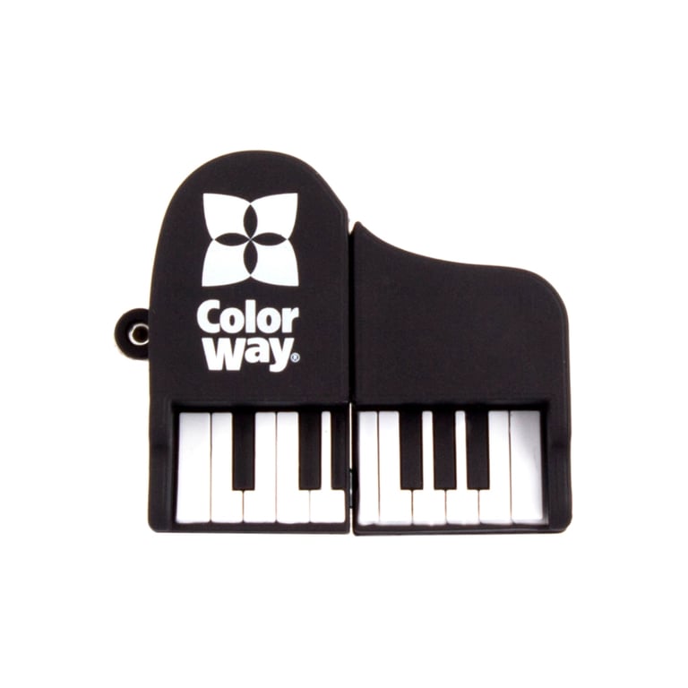 USB флеш накопичувач ColorWay Piano 64 GB 3.0 Black (CW-USBPO64) - фото 1