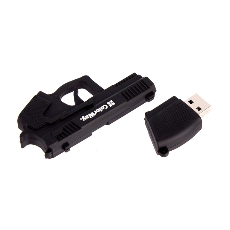 USB флеш накопичувач ColorWay Pistol 64 GB 3.0 Black (CW-USBPL64) - фото 8