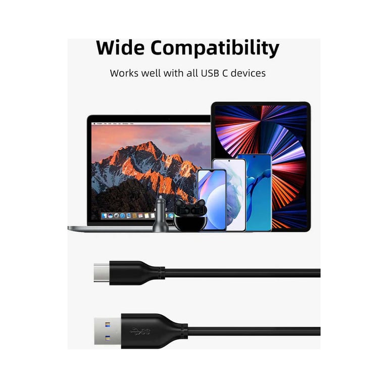 Дата кабель USB 3.0 AM to USB-C 1.5m Cabletime (CA915439) - фото 2