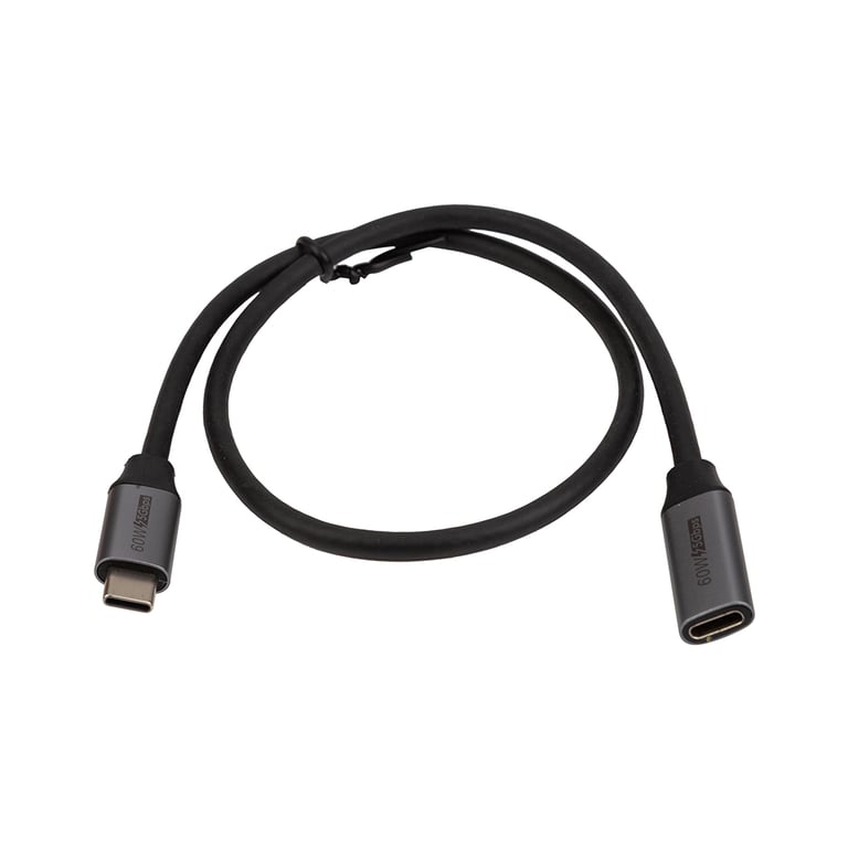 Дата кабель USB-C M/F 0.5m 5Gbps 60W 4K60Hz Cabletime (CA913664) - фото 2