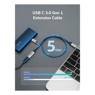 Дата кабель USB-C M/F 0.5m 5Gbps 60W 4K60Hz Cabletime (CA913664) - фото 4