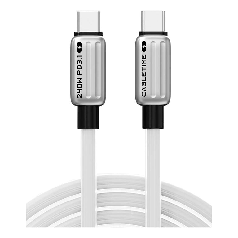 Дата кабель USB-C to USB-C 2.0m PD240W Cabletime (CA915736) - фото 1