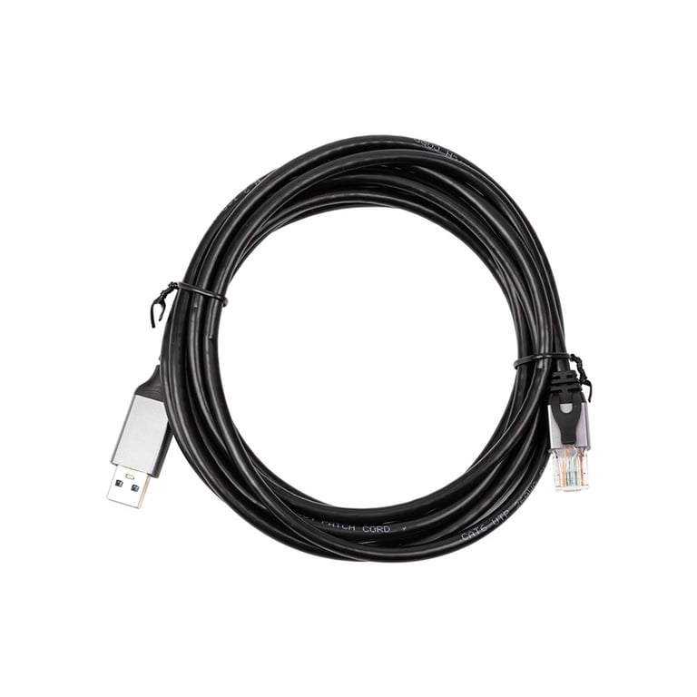 Дата кабель USB AM to RJ45 Ethernet 3.0m CAT6 UTP PowerPlant (CA914999) - фото 2
