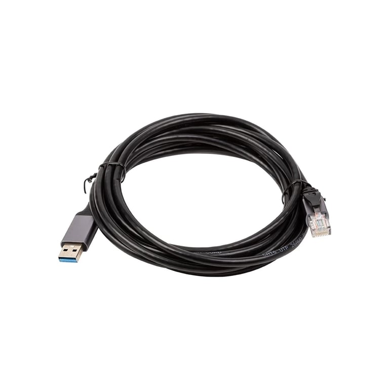 Дата кабель USB AM to RJ45 Ethernet 3.0m CAT6 UTP PowerPlant (CA914999) - фото 3