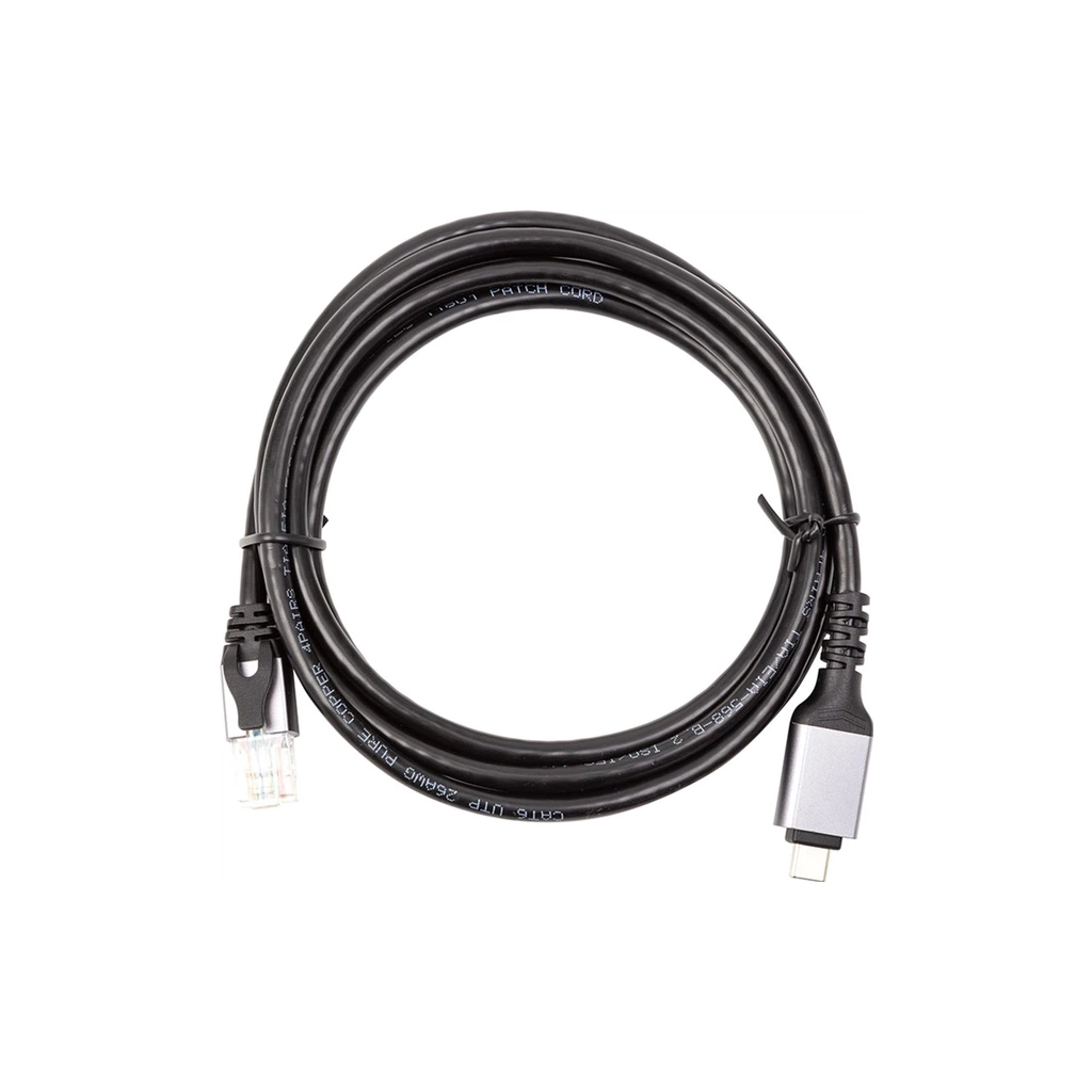 Дата кабель USB-C to RJ45 Ethernet 2.0m PowerPlant (CA914920) - фото 1