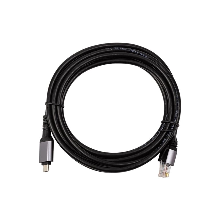 Дата кабель USB-C to RJ45 Ethernet 3.0m PowerPlant (CA914937) - фото 1