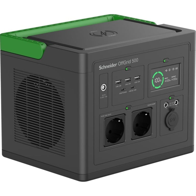 Зарядна станція Schneider Electric 500, 517Wh (PPS500-GR) - фото 2