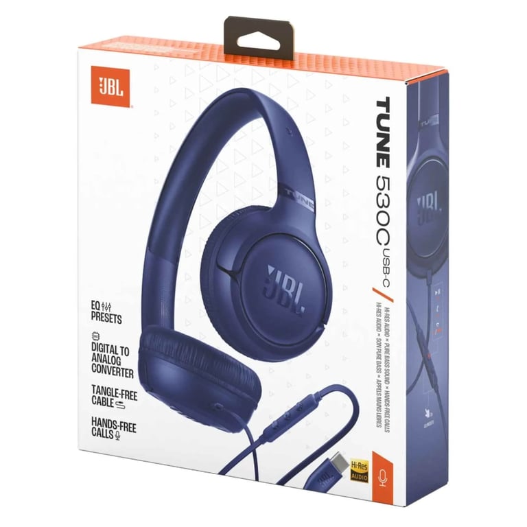 Навушники JBL Tune 530C USB-C Blue (JBLT530CBLU) - фото 10