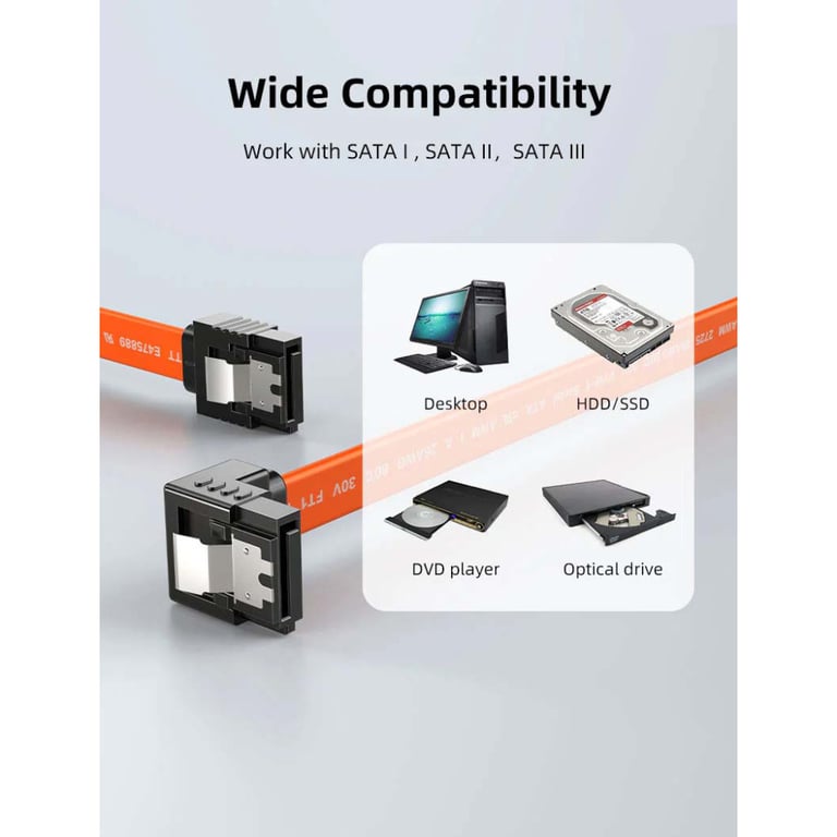 Кабель для передачі даних SATA III 0.5m 90° corner Cabletime (CA915903) - фото 9