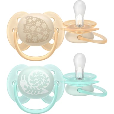 Пустушка Philips AVENT Ultra Soft 0-6 місяців 2 шт (SCF091/41) - фото 1