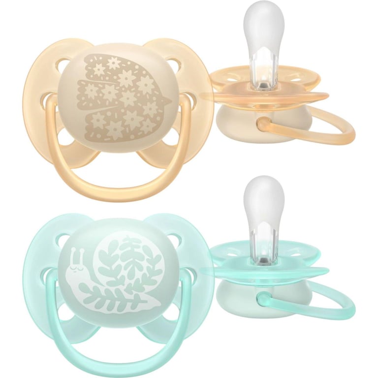 Пустушка Philips AVENT Ultra Soft 0-6 місяців 2 шт (SCF091/41) - фото 1