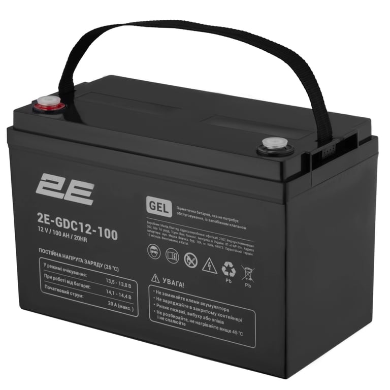 Батарея до ДБЖ 2E 2E-GDC12-100 12V 100Ah (2E-GDC12-100) - фото 2