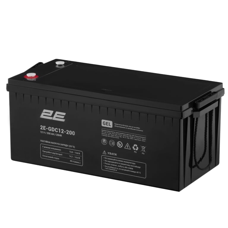 Батарея до ДБЖ 2E 2E-GDC12-200 12V 200Ah (2E-GDC12-200) - фото 3