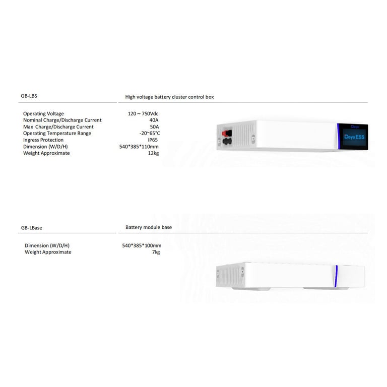 BMS контроллер Deye GB-SL + Base for AIO (GBLB) (GB-SL +Base forAIO (GBLB)) - фото 2
