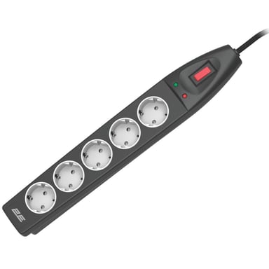 Мережевий фільтр живлення 2E 2E-SP515M10BK 10m (2E-SP515M10BK) - фото 1