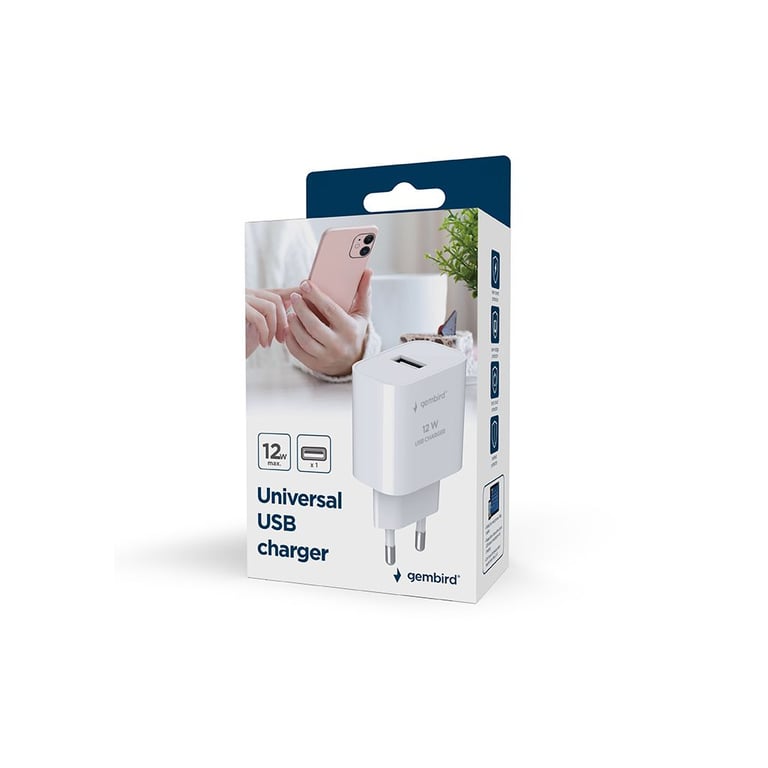 Зарядний пристрій Gembird USB 12W black (TA-UC-1A12-01-BK) - фото 4