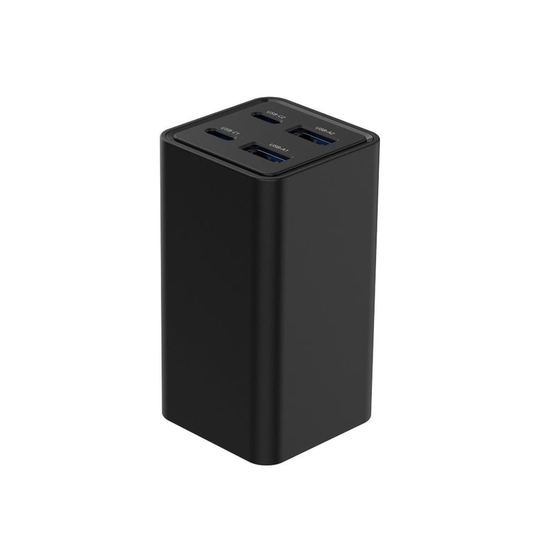 Зарядний пристрій Gembird 2xUSB-C PD65W + 2xUSB QC3.0 30W black (TA-UC-2A2C-PD65-01-BK) - фото 3