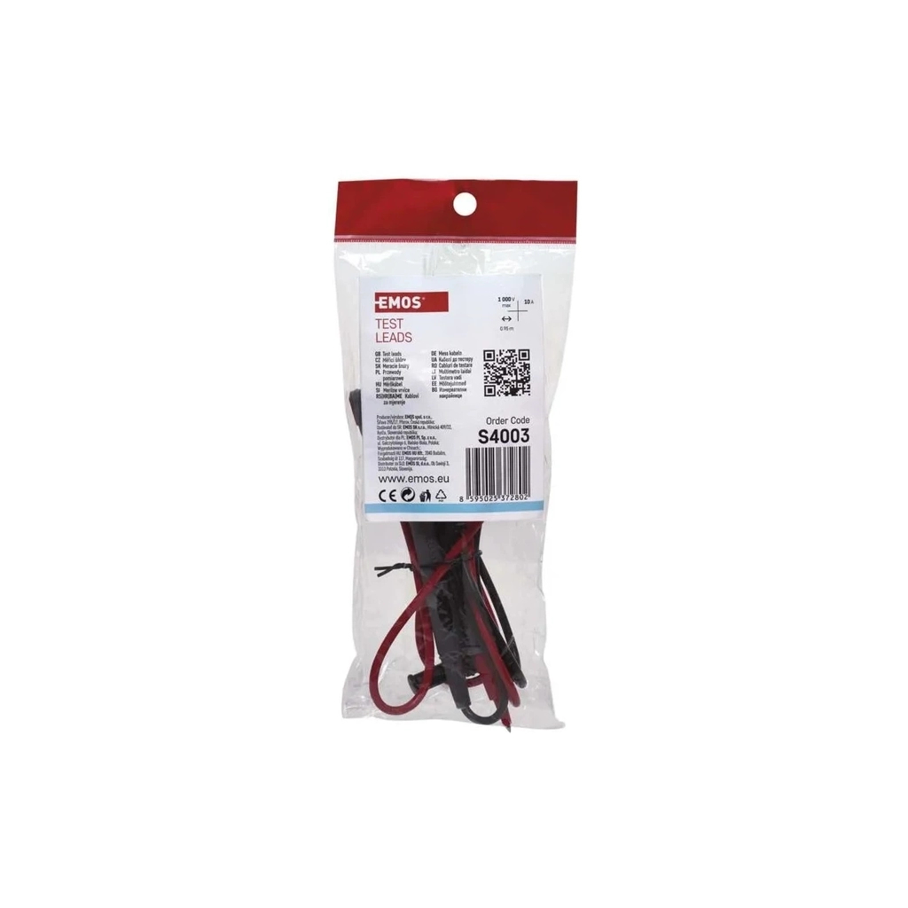 Щупи для мультиметра EMOS S4003, 10 A, CAT III (S4003) - фото 4 Щупи для мультиметра EMOS S4003, 10 A, CAT III (S4003) - фото 4