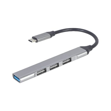 Концентратор Gembird USB-C to 1xUSB 3.1 + 3xUSB 2.0 silver (UHB-CM-U3P1U2P3-03) - фото 1