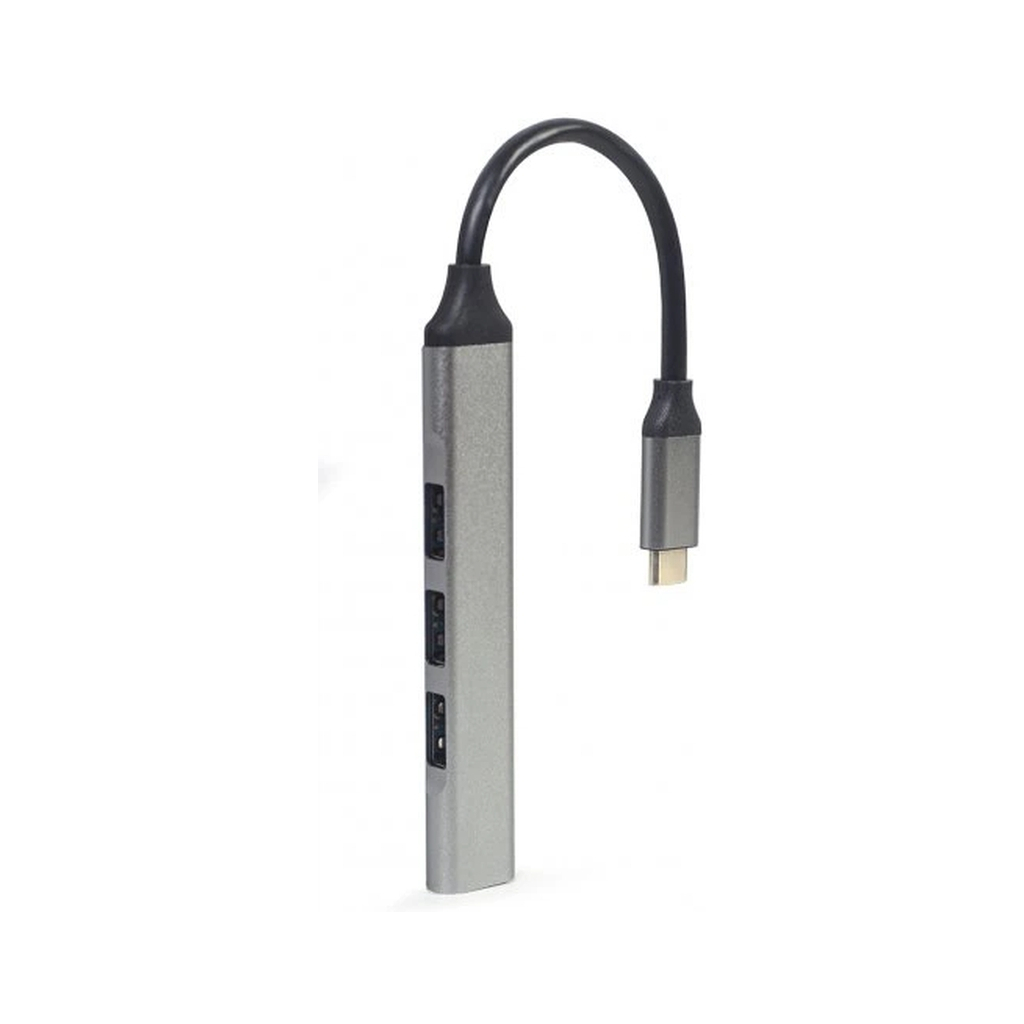 Концентратор Gembird USB-C to 1xUSB 3.1 + 3xUSB 2.0 silver (UHB-CM-U3P1U2P3-03) - фото 2 Концентратор Gembird USB-C to 1xUSB 3.1 + 3xUSB 2.0 silver (UHB-CM-U3P1U2P3-03) - фото 2