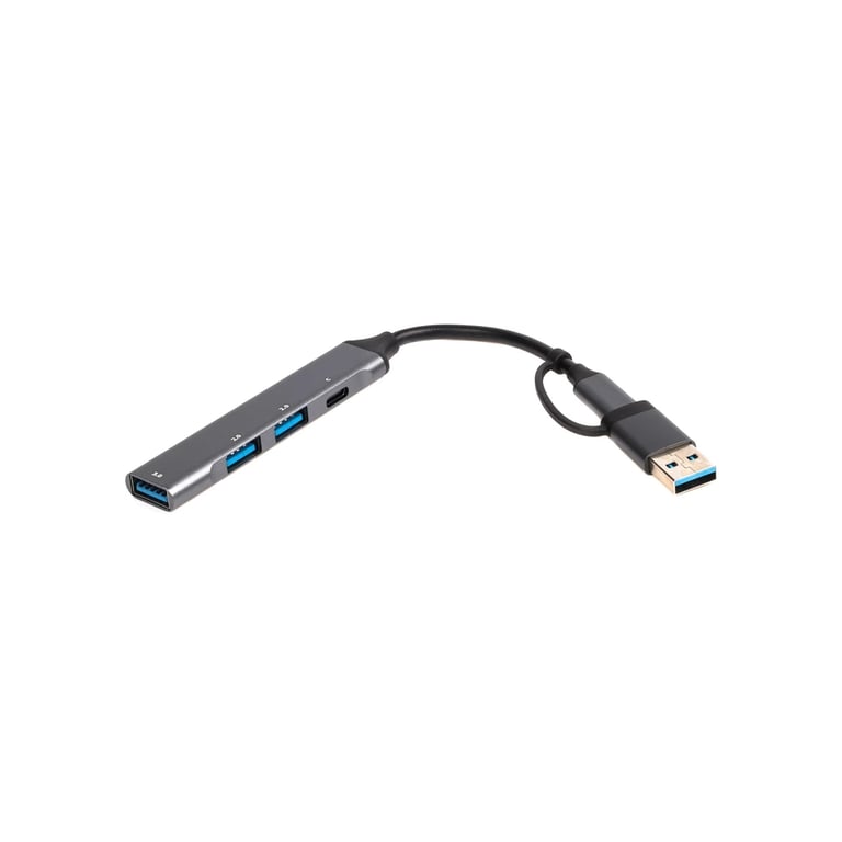 Концентратор Maxxter USB-C + USB-A to 1xUSB 3.0 + 2xUSB 2.0 + 1xUSB-C (HU3C-4P1CN-01) - фото 2