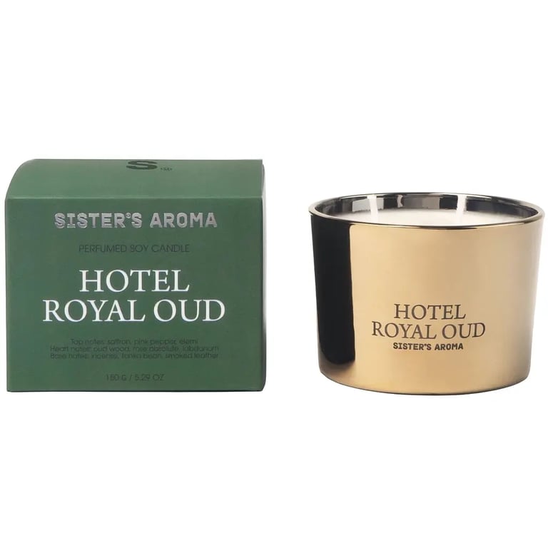 Ароматична свічка Sister's Aroma Hotel Royal Oud 150 г (4820227786152) - фото 1