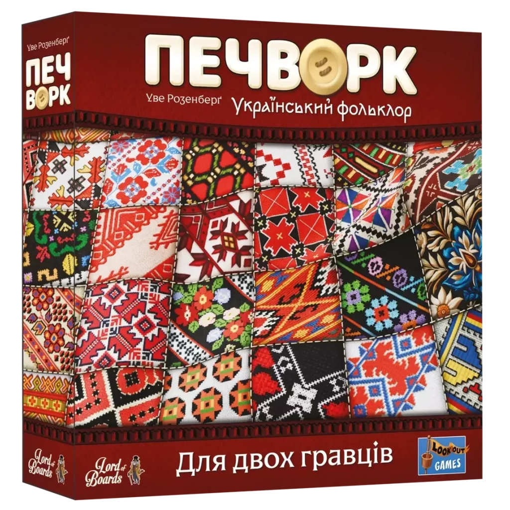 Настільна гра Lord of Boards Печворк. Український фольклор (Patchwork) (укр.) (LOB2412UA)