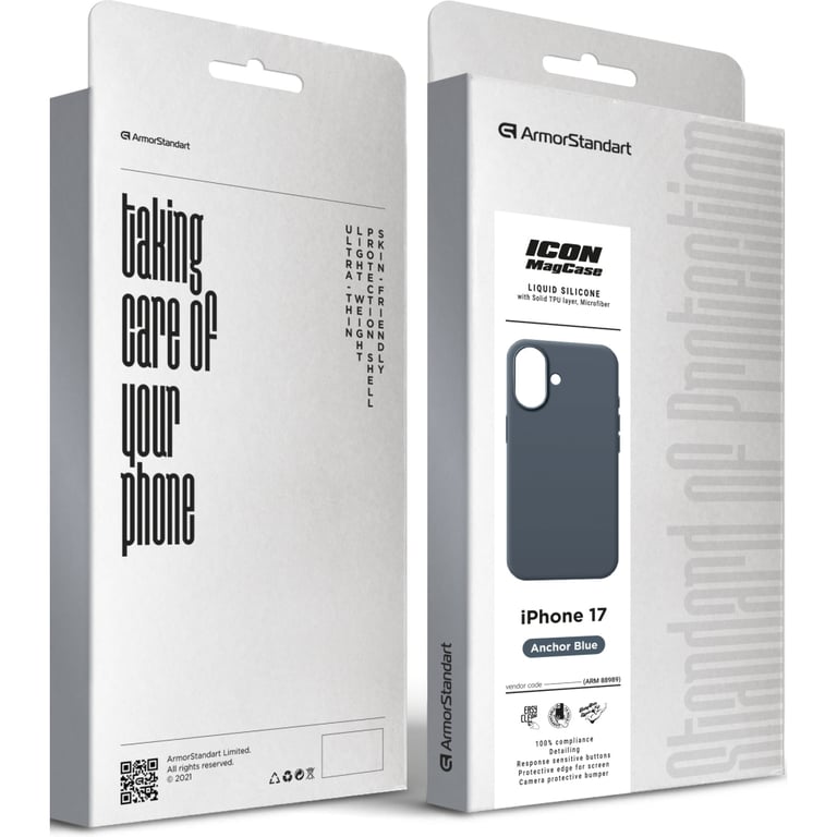 Чохол до мобільного телефона Armorstandart ICON2 MagCase Apple iPhone 17 Anchor Blue (ARM88989) - фото 2