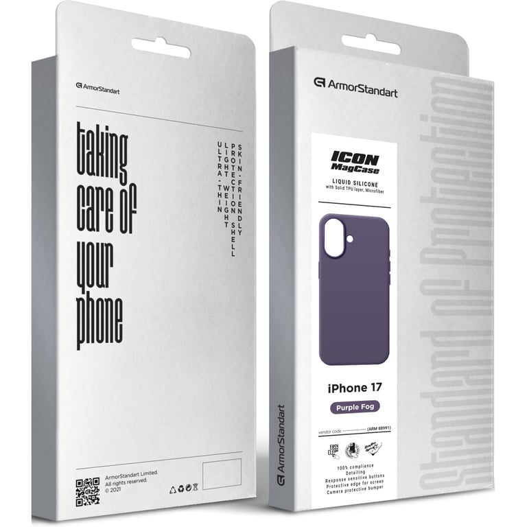 Чохол до мобільного телефона Armorstandart ICON2 MagCase Apple iPhone 17 Purple Fog (ARM88991) - фото 2
